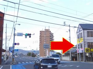 木太東口交差点から長尾街道を北へ